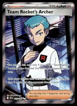 2025 Scarlet & Violet Series - Destined Rivals Team Rocket's Archer Ultra Rare - Image 1