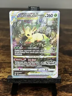Pokemon TCG Leafeon VSTAR GG35/GG70 Crown Zenith: Galarian Gallery Alt Art MINT - Image 1