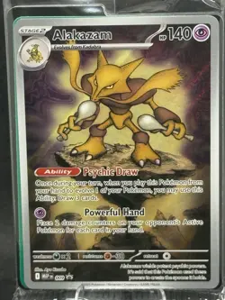 Pokemon TCG: Mega Evolution - Alakazam (MEP-009) ETB Black Star Promo Sealed - Image 2
