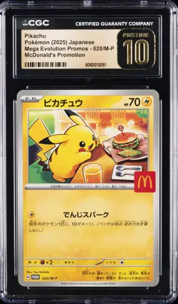 2025 POKEMON JPN MEGA EVOLUTION MCDONALD'S PROMO CGC 10 PRISTINE - Image 1