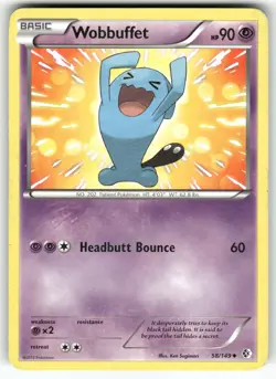 Wobbuffet Boundaries Crossed Uncommon Pokemon Moderately played - Image 1