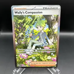 Wally's Compassion 186/132 Pokemon Mega Evolution SIR - NM/M Pack Fresh - Image 1