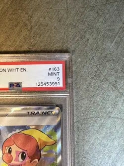 2025 POKEMON WHITE FLARE EN HARLEQUIN ULTRA RARE #163 💎 PSA 9 - Image 2