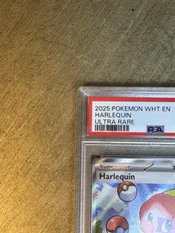 2025 POKEMON WHITE FLARE EN HARLEQUIN ULTRA RARE #163 💎 PSA 9 - Image 3
