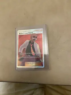 Pokemon TCG Blaine's Last Stand Dragon Majesty 69/70 Holo Full Art Ultra Rare - Image 1