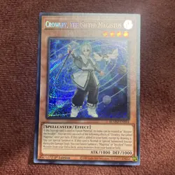 Crowley, the Gifted Magistus BLMM-EN044 Secret Rare 1st Edition NM Yu-Gi-Oh! - Image 1