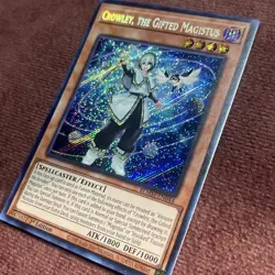 Crowley, the Gifted Magistus BLMM-EN044 Secret Rare 1st Edition NM Yu-Gi-Oh! - Image 2