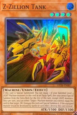 Z-zillion Tank Head Super Rare OP28-EN007 Yugioh - Image 1