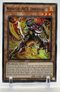 Rescue-Ace Impulse 2020 Yu-Gi-Oh! #AMDE-EN001 Super Rare 1st Edition - Image 1