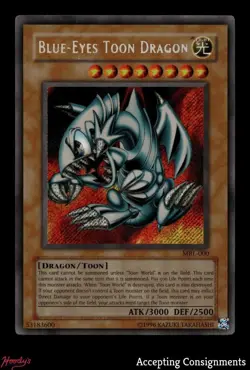 2002 Yu-Gi-Oh! TCG Magic Ruler Unlimited #MRL000 Blue-Eye Toon Dragon - Image 1