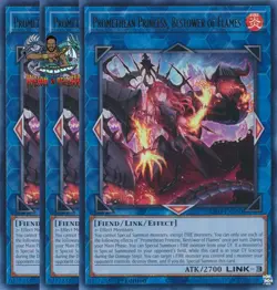 Yugioh! 3x Promethean Princess, Bestower of Flames RA03-EN050 Ultra Rare NM - Image 1