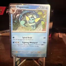Pokemon - Vaporeon Cosmos Holo - SVP168 - Black Star Promo Card - Image 1