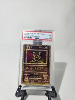 2000 Pokemon Ancient Mew PSA 5 EX Pokemon Movie Game Promo Double Holo Card - Image 1