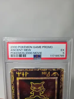 2000 Pokemon Ancient Mew PSA 5 EX Pokemon Movie Game Promo Double Holo Card - Image 2