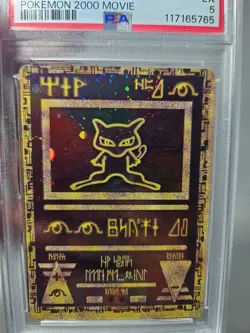 2000 Pokemon Ancient Mew PSA 5 EX Pokemon Movie Game Promo Double Holo Card - Image 5