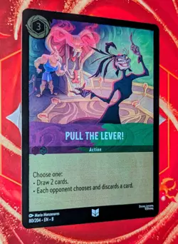Disney Lorcana TCG Pull the Lever 80/204 Reign of Jafar Cold Foil Card - Image 1