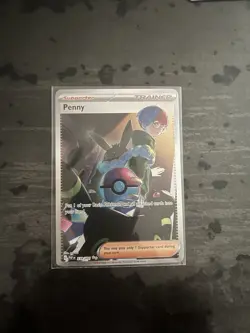 Pokemon TCG Penny Paldean Fates Trainer Card 239/091 Illustration Rare - Image 2