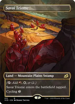 Savai Triome (Showcase) Ikoria: Lair of Behemoths Magic The Gathering MTG Card - Image 1