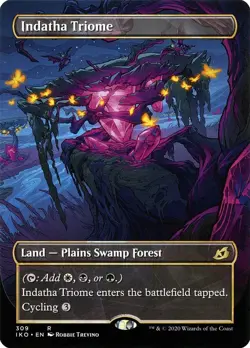 Indatha Triome (Showcase) Ikoria: Lair of Behemoths Magic The Gathering MTG Card - Image 1