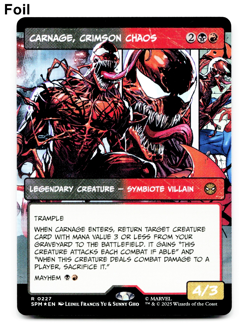 Carnage, Crimson Chaos (Borderless) - FOIL - [Marvel's Spider-Man] MTG 💀🔥 - Image 1