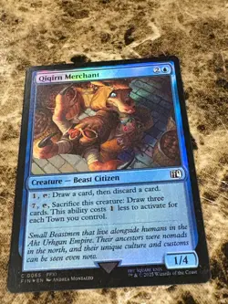 QIQIRN MERCHANT Magic the Gathering MTG Final Fantasy Foil - Image 1