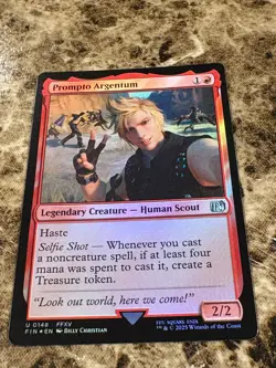 PROMPTO ARGENTUM Magic the Gathering MTG Final Fantasy Foil - Image 1