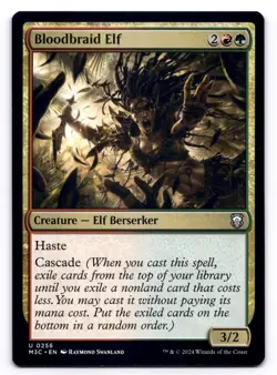 Bloodbraid Elf NM Commander: Modern Horizons 3 0256 MTG Regular - Image 1