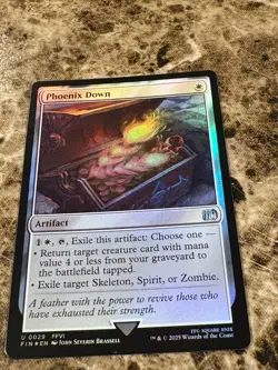 PHOENIX DOWN Magic the Gathering MTG Final Fantasy Foil - Image 1