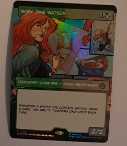 Mary Jane Watson Showcase FOIL NM/M Marvel Spiderman MTG MAGIC THE GATHERING - Image 1