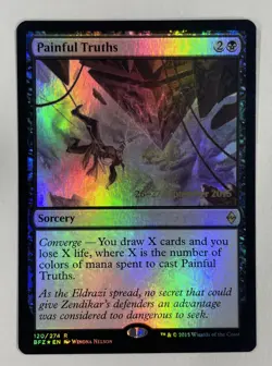 Painful Truths Foil Battle For Zendikar Near Mint NM MTG Magic The Gathering B - Image 1