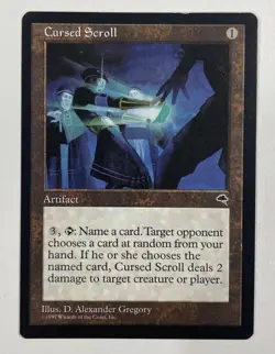 Cursed Scroll Tempest Near Mint NM MTG Magic The Gathering A - Image 1