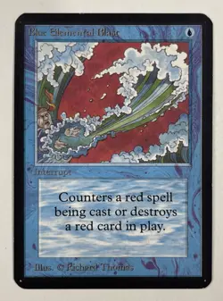 Blue Elemental Blast Alpha LP Light Play MTG Magic The Gathering - Image 1