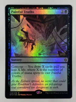 Painful Truths Foil Battle For Zendikar Near Mint NM MTG Magic The Gathering A - Image 1