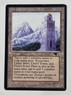 Urzas Tower (Mountains) Antiquities LP Light Play MTG Magic The Gathering - Image 1