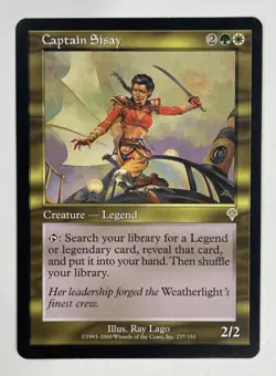 Captain Sisay Invasion LP Light Play MTG Magic The Gathering - Image 1