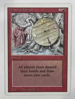 Wheel Of Fortune Revised LP Light Play MTG Magic The Gathering A - Image 1