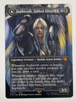 Sephiroth, Fabled Soldier Borderless Final Fantasy Near Mint NM MTG - Image 1