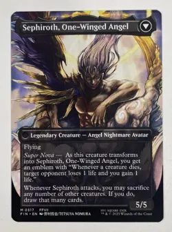 Sephiroth, Fabled Soldier Borderless Final Fantasy Near Mint NM MTG - Image 2