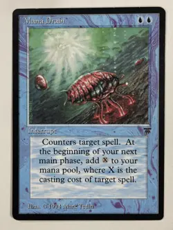 Mana Drain Legends LP Light Play MTG Magic The Gathering B - Image 1