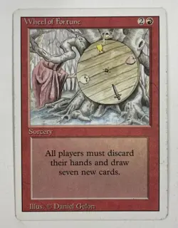 Wheel Of Fortune Revised LP Light Play MTG Magic The Gathering B - Image 1
