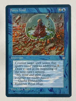 Force Void Ice Age Near Mint NM Blue Border Misprint Color MTG - Image 1