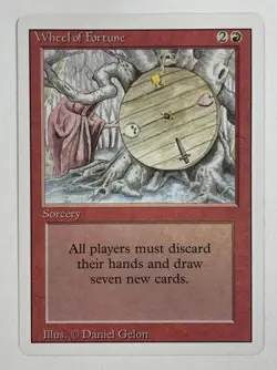 Wheel Of Fortune Revised LP Light Play MTG Magic The Gathering C - Image 1