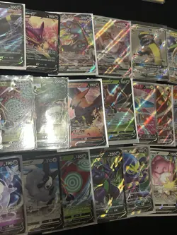 Pokemon 32 Cards Lot Full Art GX Vmax V Umbreon Mew Evolving Skies Fusion Strike - Image 3