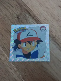 Ash Pokemon 1999 ArtBox Series 1 Stickers # Pr18 Vintage Holo Foil - Image 1