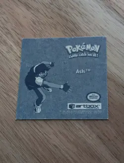 Ash Pokemon 1999 ArtBox Series 1 Stickers # Pr18 Vintage Holo Foil - Image 3