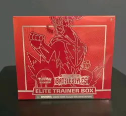 Pokemon TCG Sword Shield Battle Styles Elite Trainer Box Red Factory Sealed - Image 1