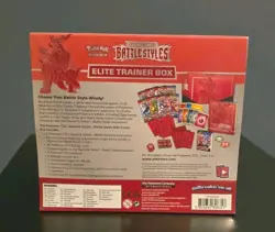 Pokemon TCG Sword Shield Battle Styles Elite Trainer Box Red Factory Sealed - Image 2
