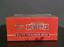 Pokemon TCG Sword Shield Battle Styles Elite Trainer Box Red Factory Sealed - Image 4