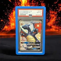 2019 Pokemon S & M Hidden Fates #SV49 Charizard Gx FA PSA 10 GEM MINT - Image 1