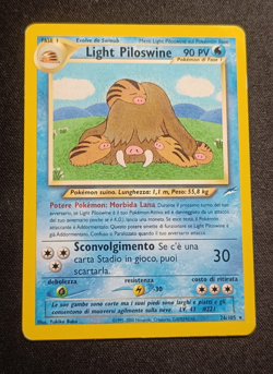 Pokemon Light Piloswine 26/105 Neo Destiny - Rara ITA LP Old 2002 Baba - Image 1